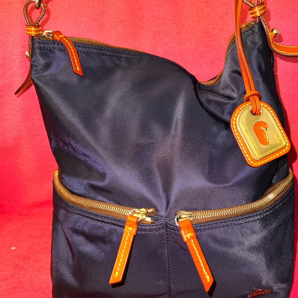BLACK DOONEY & BOURKE VINTAGE ALL WEATHER SHOULDER BAG